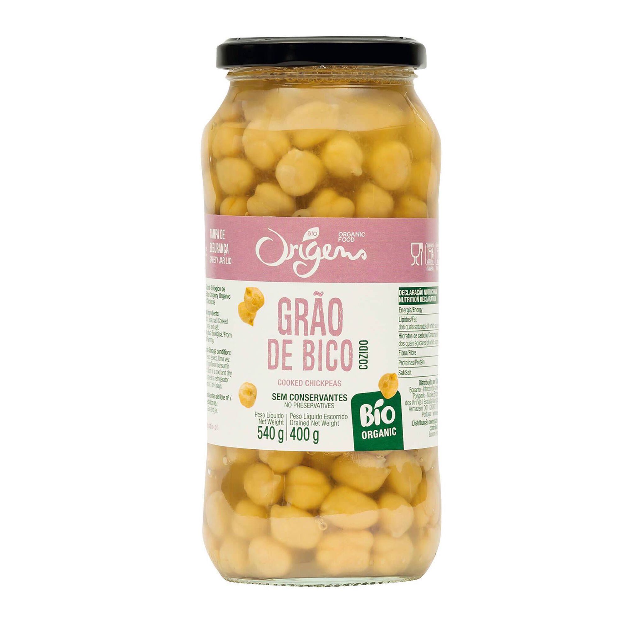 Grão de Bico Cozido sem Glúten