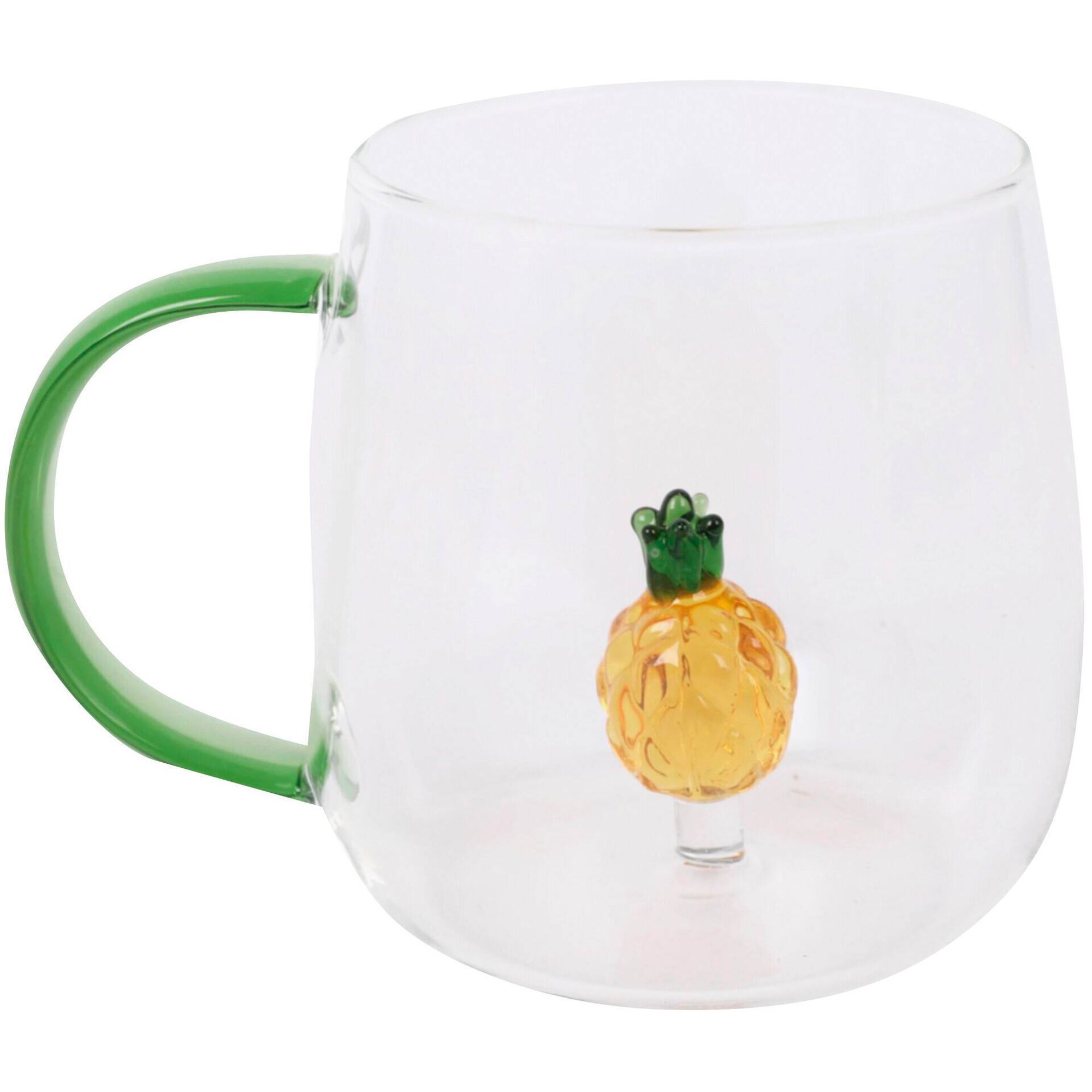 Caneca Vidro 380ml Anan&aacute;s Kasa