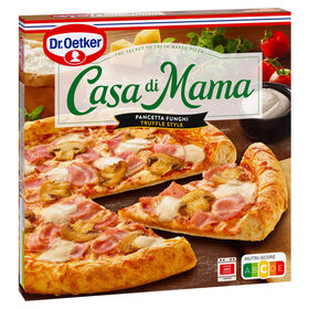 Pizza Casa di Mama de Pancetta e Cogumelos