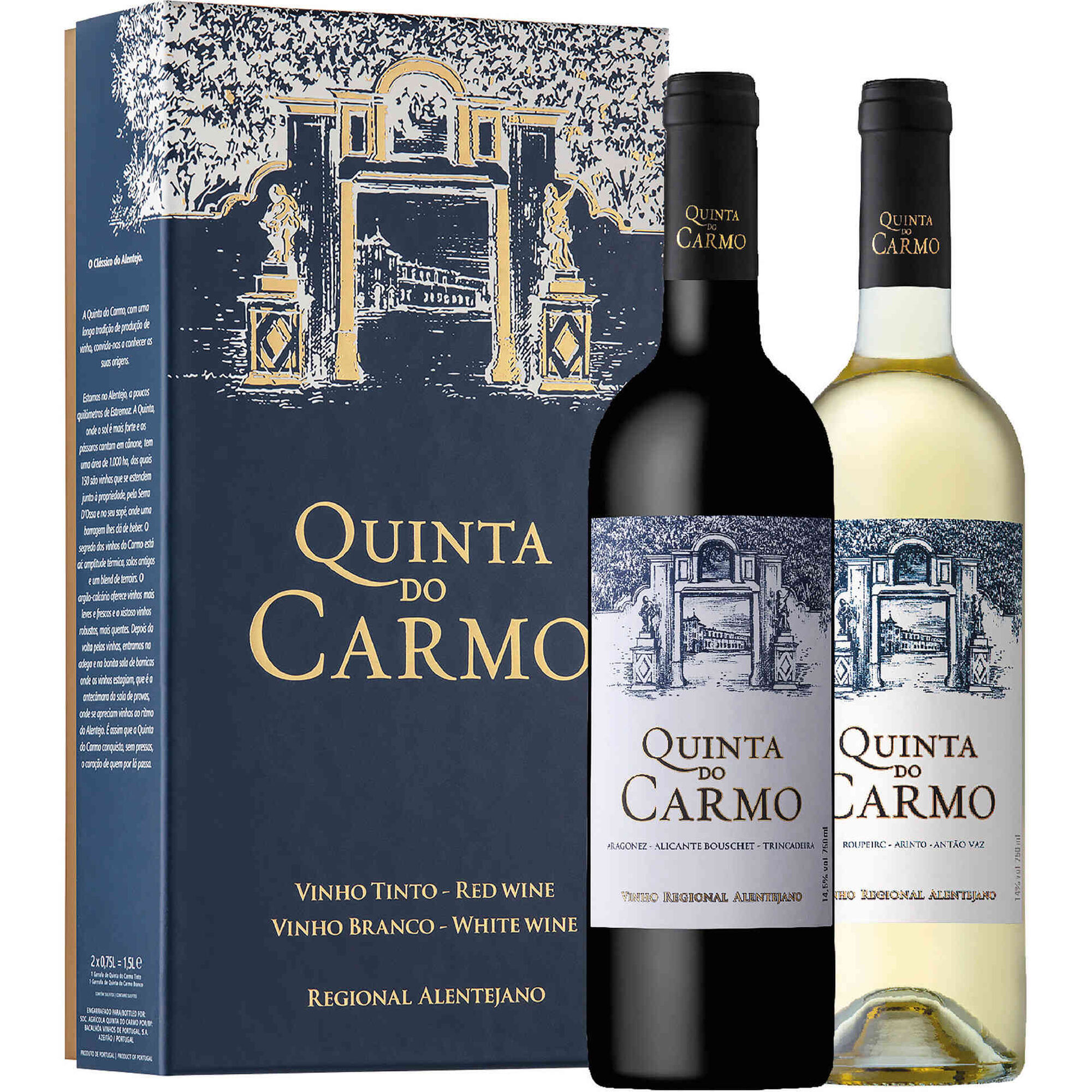 Quinta do Carmo Regional Alentejano Vinho Tinto e Vinha do Carmo Regional Lisboa Vinho Branco Conjunto Quinta do Carmo Regional Alentejano Vinho Tinto e Vinha do Carmo Regional Lisboa Vinho Branco Conjunto