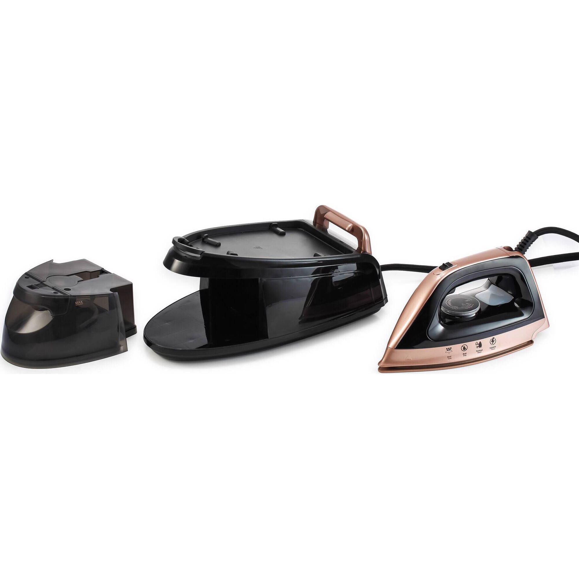 Ferro de Engomar com Caldeira Preto 2500W Bazar&atilde;o