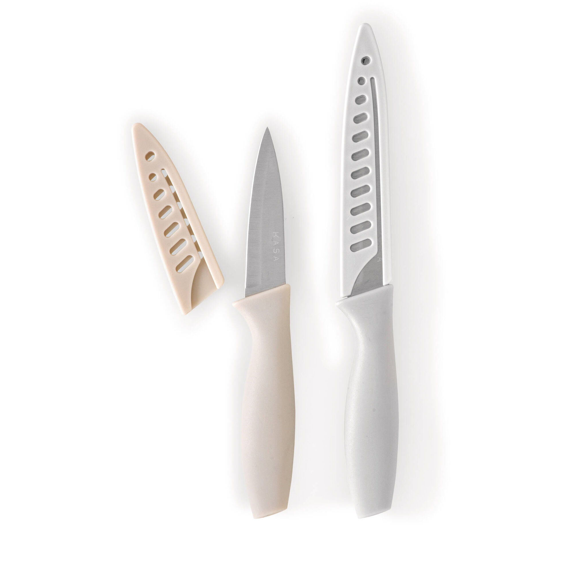 Conjunto 2 Facas com Proteção (várias cores) Conjunto 2 Facas com Proteção (várias cores)