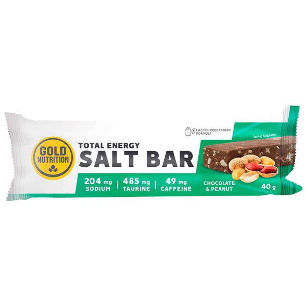 Barra Endurance Salt Bar Chocolate e Amendoins Gold Nutrition