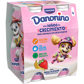 Iogurte L&iacute;quido Morango e Banana Infantil Danonino Danone