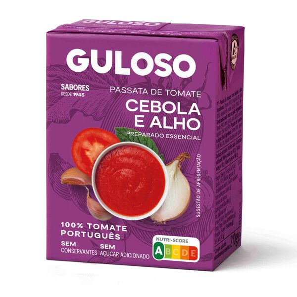 Passata de Tomate, Cebola e Alho Guloso