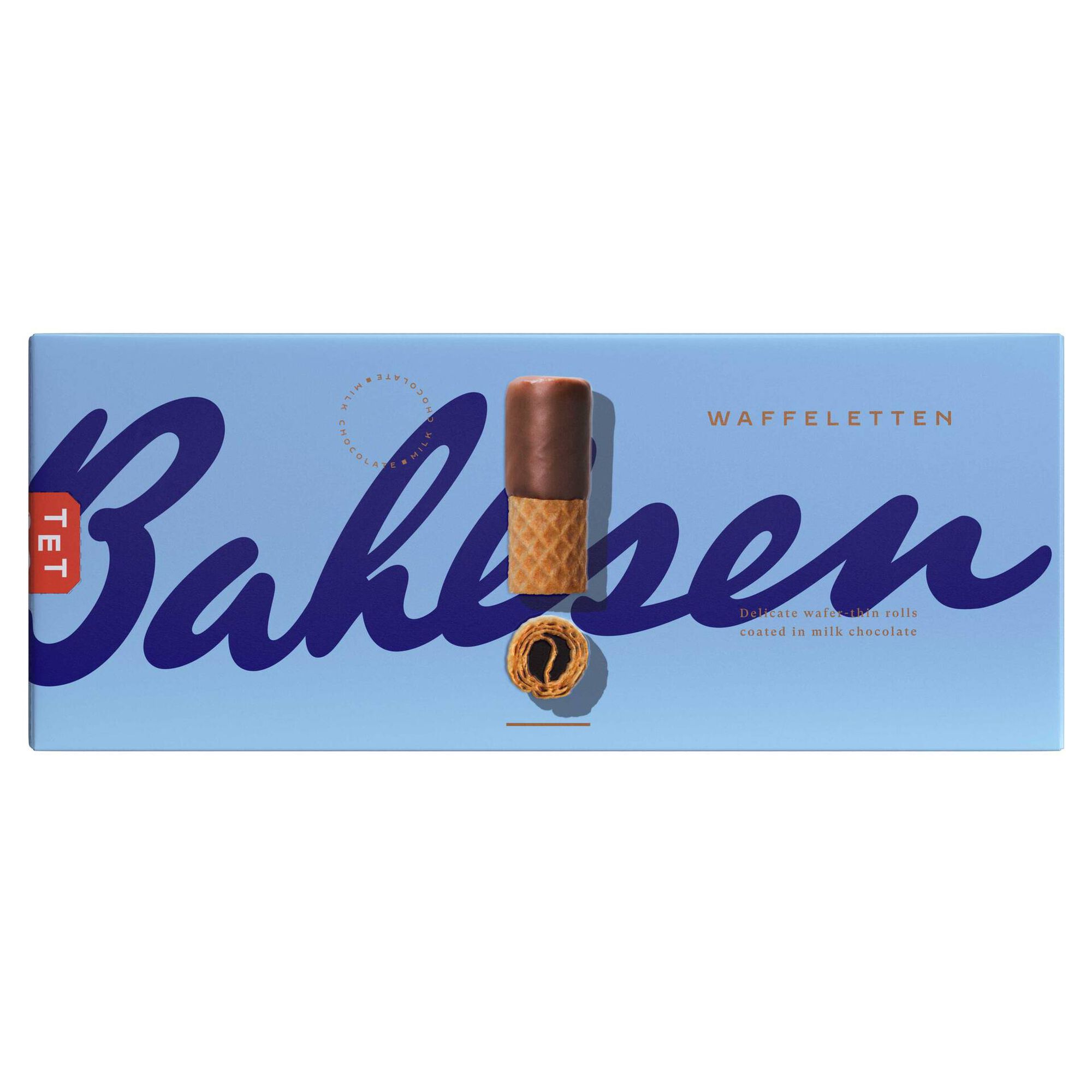 Bolachas Wafers com Chocolate de Leite Waffeletten Bolachas Wafers com Chocolate de Leite Waffeletten