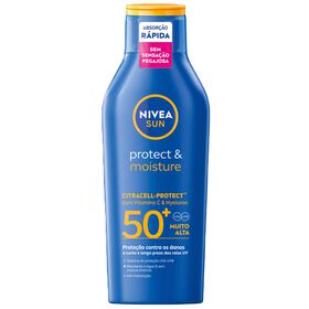 Protetor Solar Lo&ccedil;&atilde;o Protect & Moisture FPS 50+ Nivea Sun