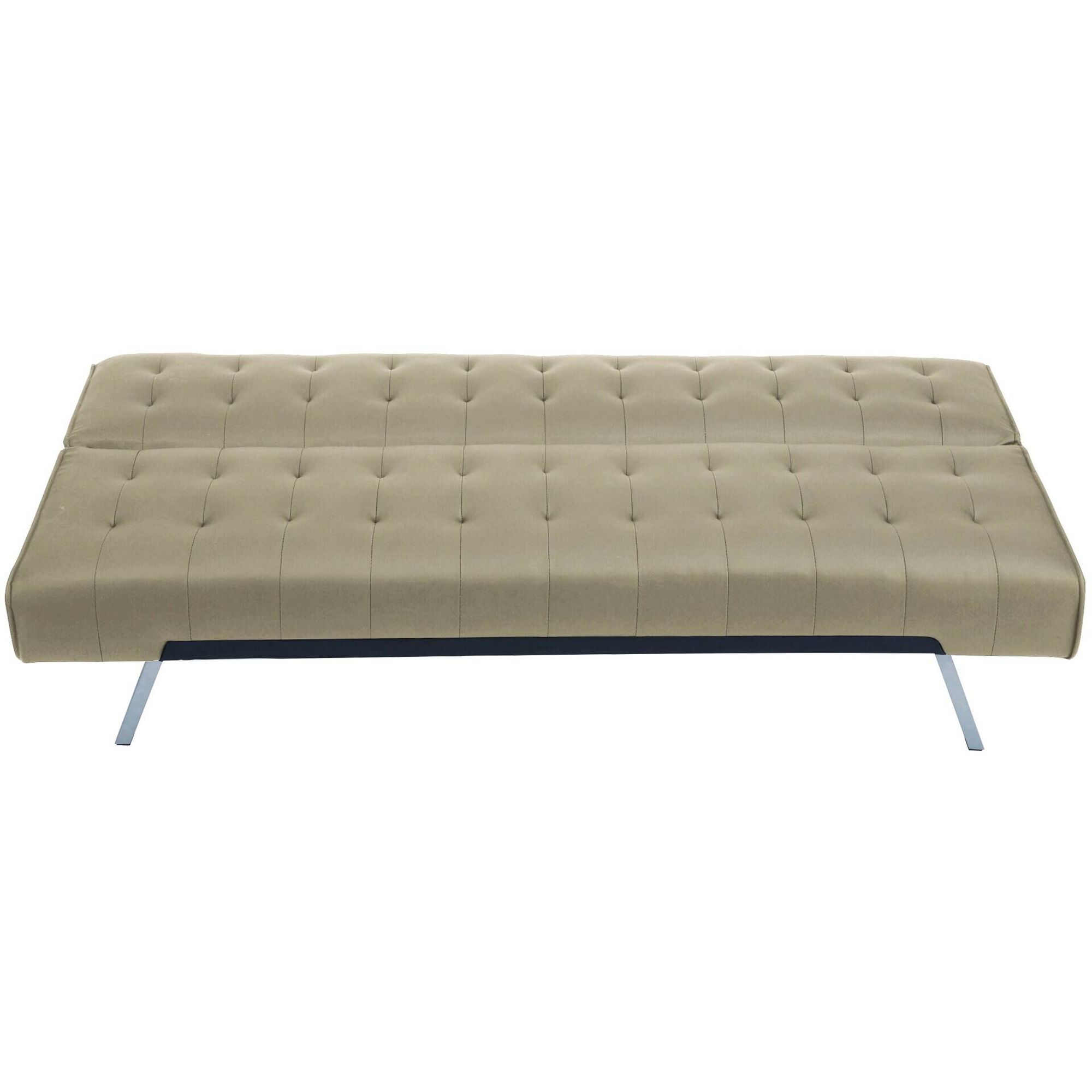 Sof&aacute; Cama 3 Lugares Bege Click Clack Kasa
