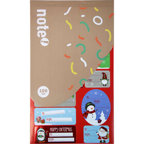 Conjunto de Etiquetas de Natal Autocolantes Fun