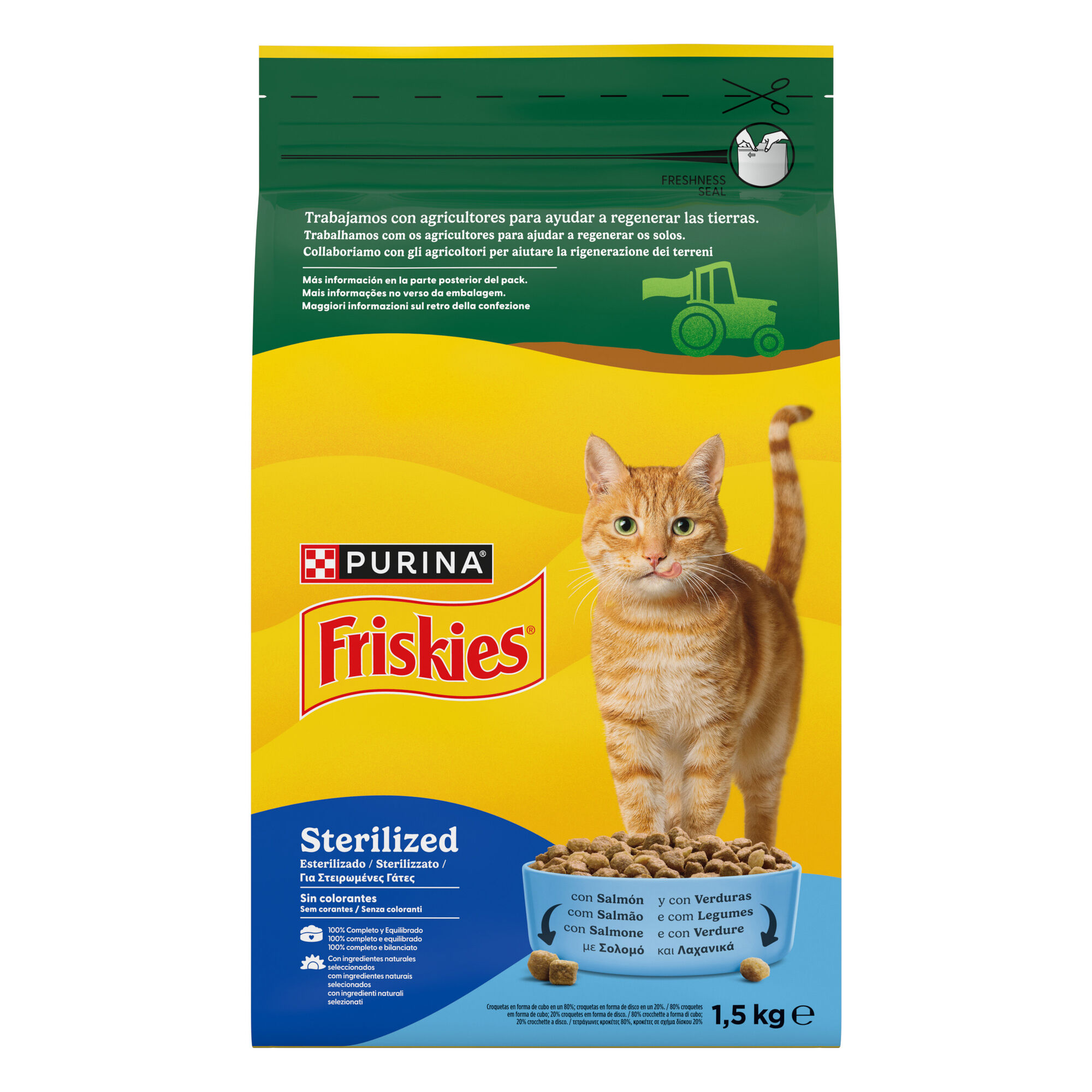 Ra&ccedil;&atilde;o para Gato Adulto Esterilizado Salm&atilde;o Purina Friskies