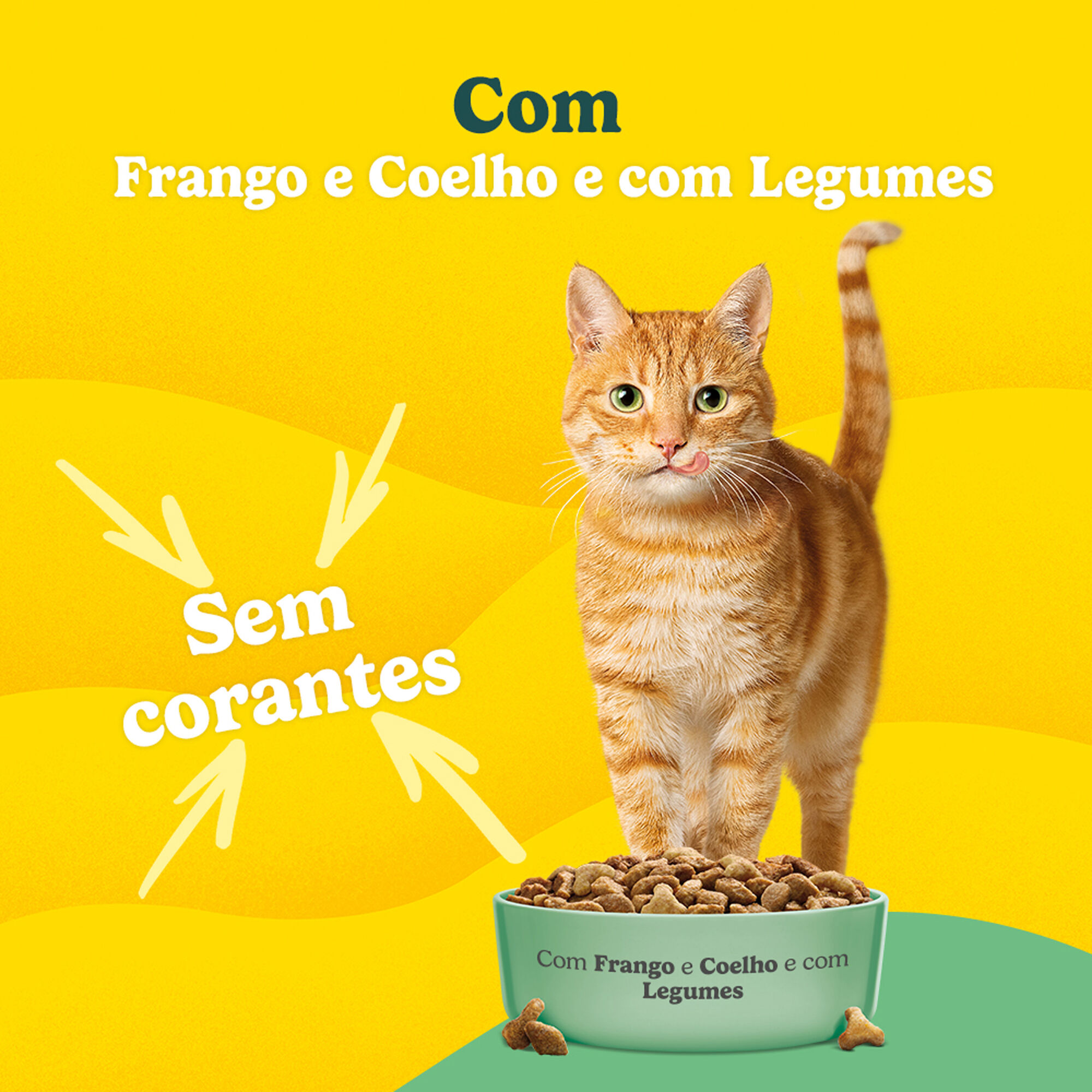 Ra&ccedil;&atilde;o para Gato Adulto Coelho, Frango e Legumes Purina Friskies