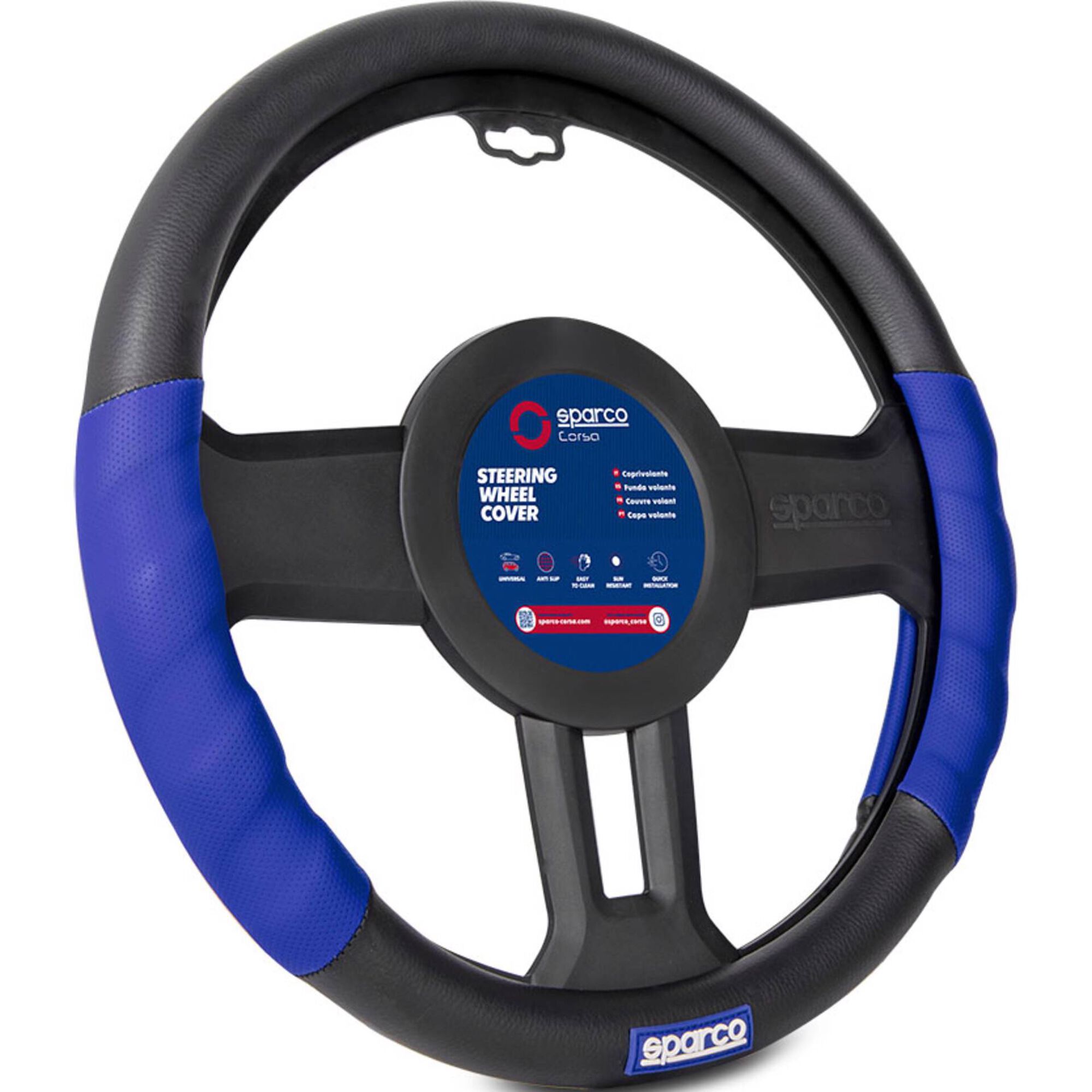 Capa de Volante Azul/Preto