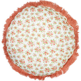 Almofada Quadrada 35x35cm Flores Rosa