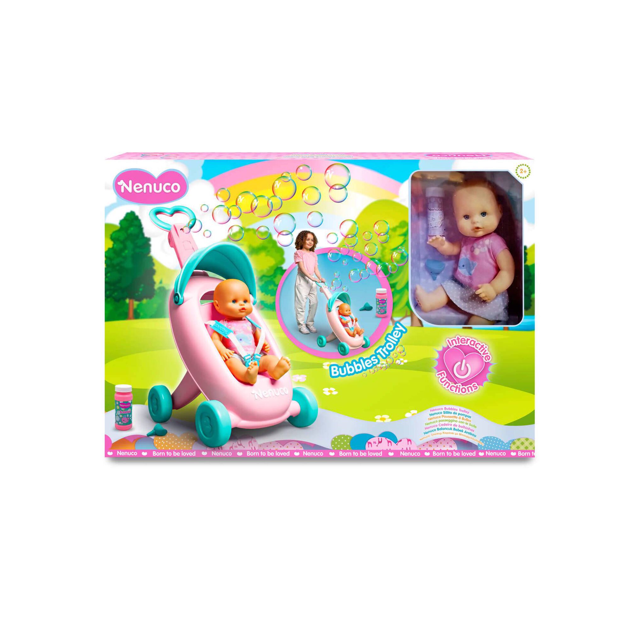 Boneco Nenuco Carrinho de Bolas de Sabão