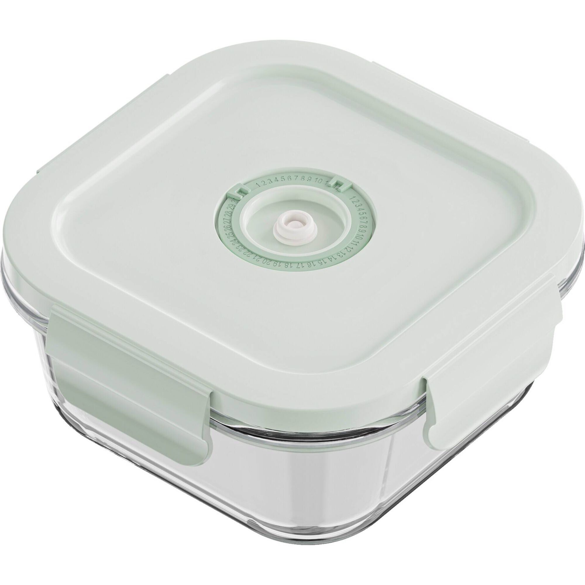 Caixa Vidro Quadrada 1230ml com Vácuo