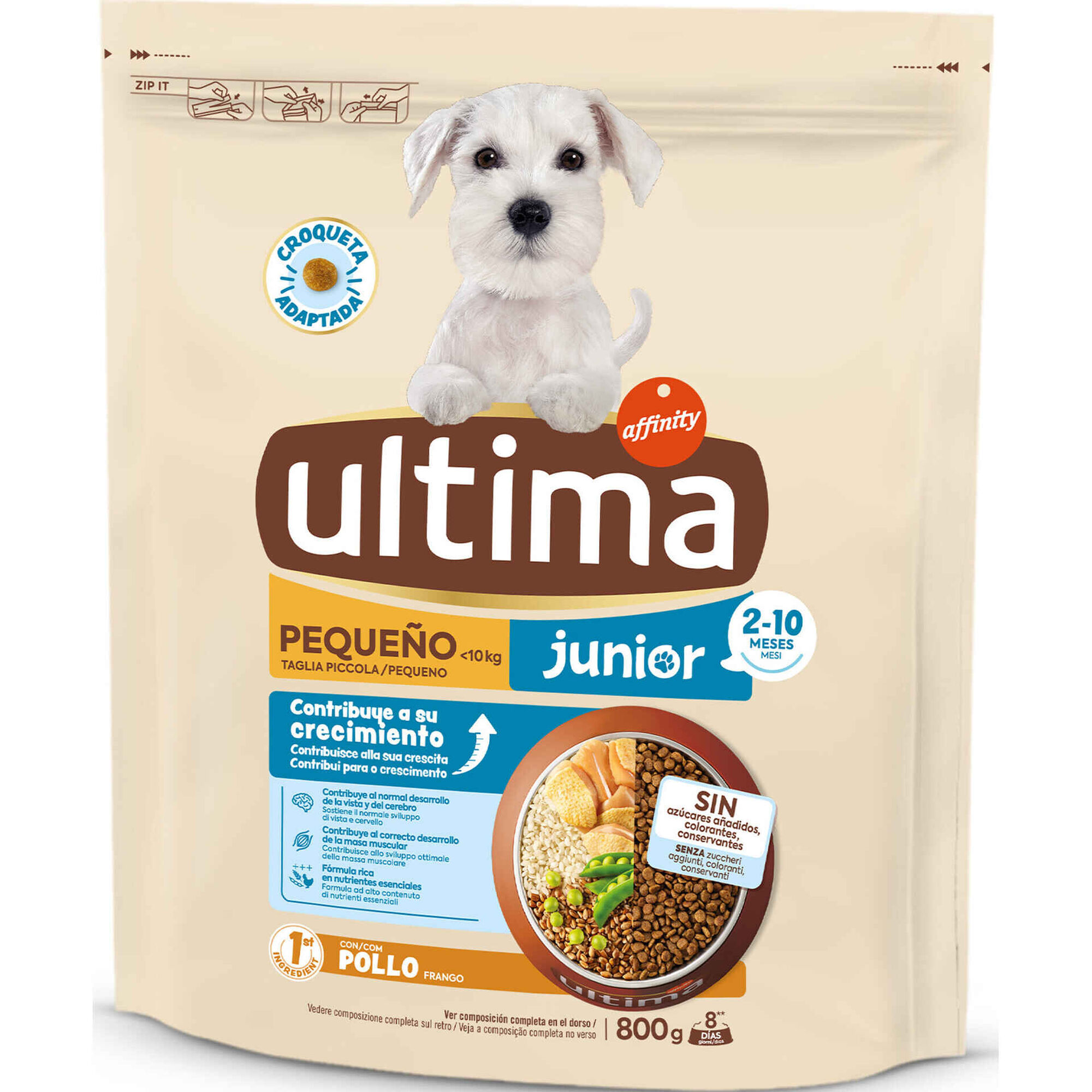 Ra&ccedil;&atilde;o para C&atilde;o J&uacute;nior Mini Affinity Ultima