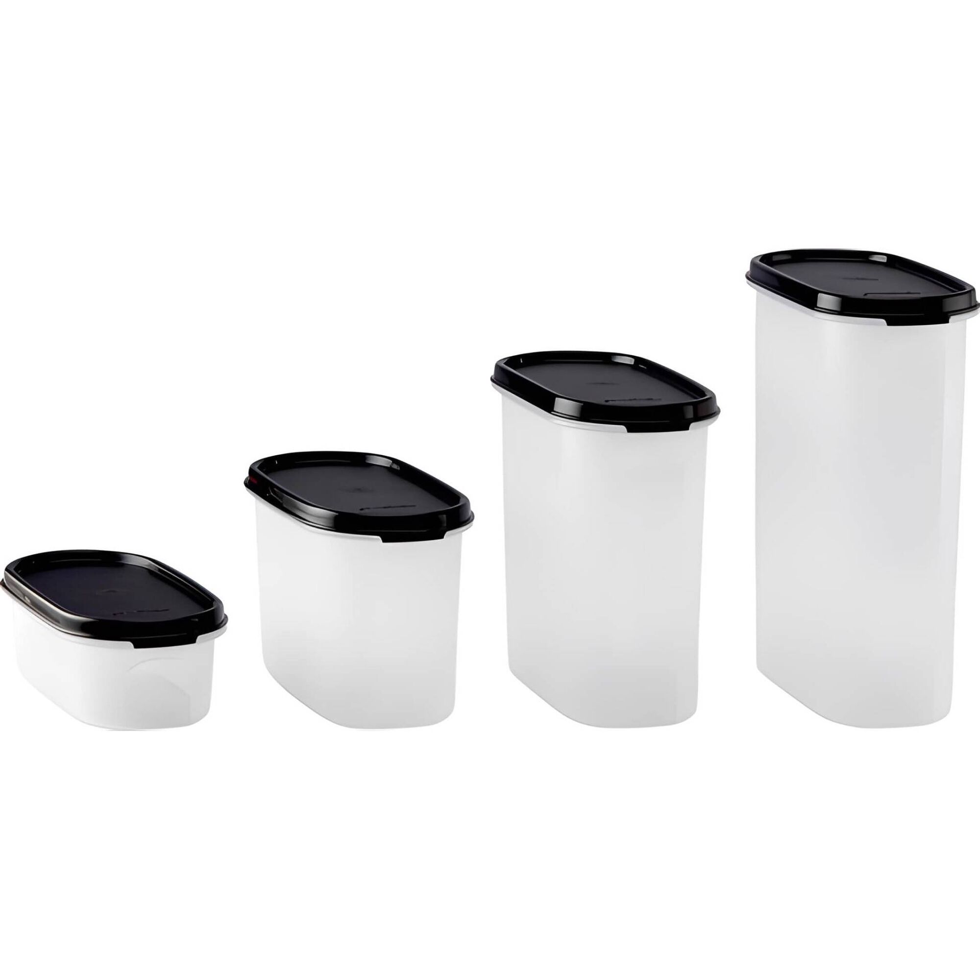 Conjunto de 6 Recipientes de Armazenamento Oval Tupperware