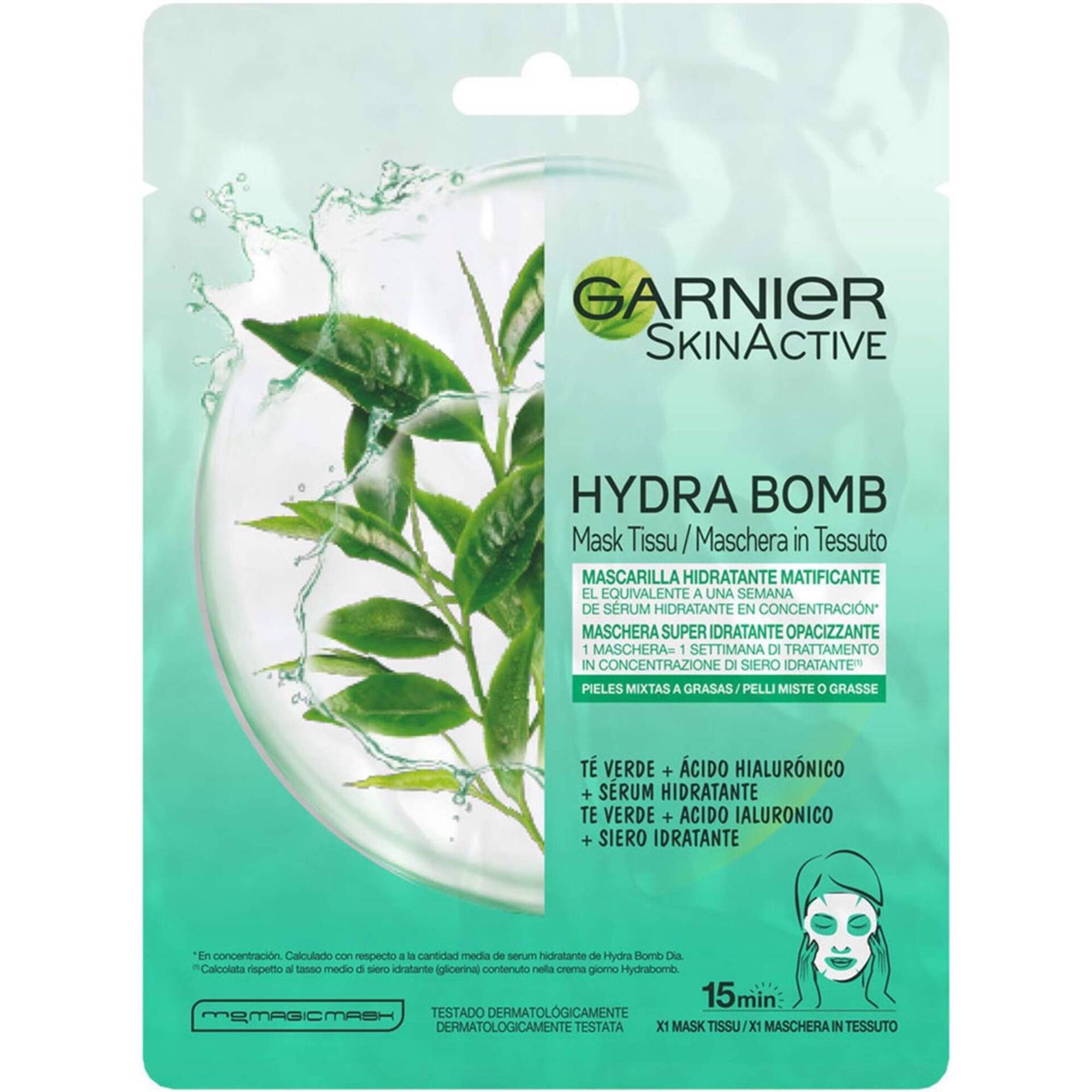 Máscara Facial de Tecido Skin Active Super Hidratante