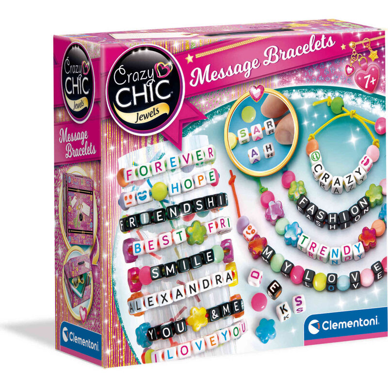 Clementoni - Kit de Pulseiras da Amizade Crazy Chic