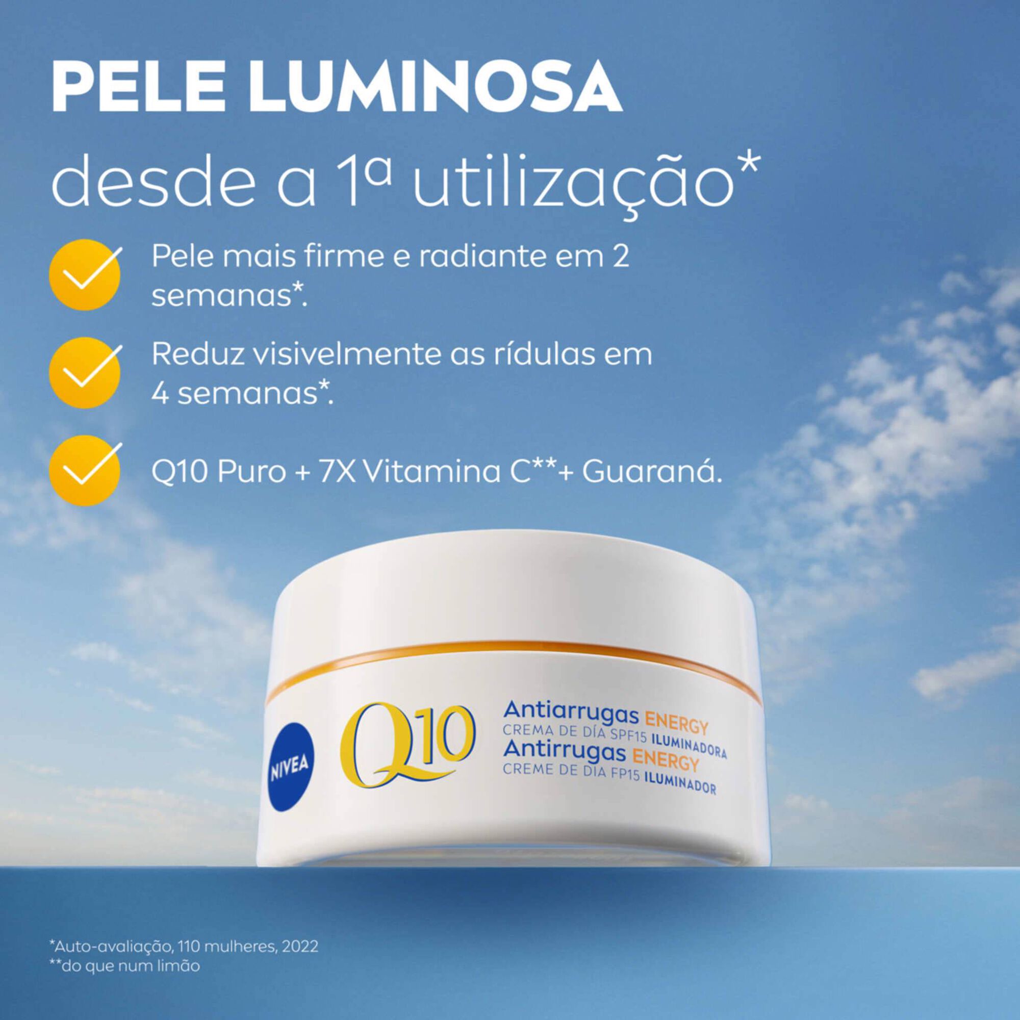 Creme de Rosto Dia Q10 Energy Antirrugas FPS15