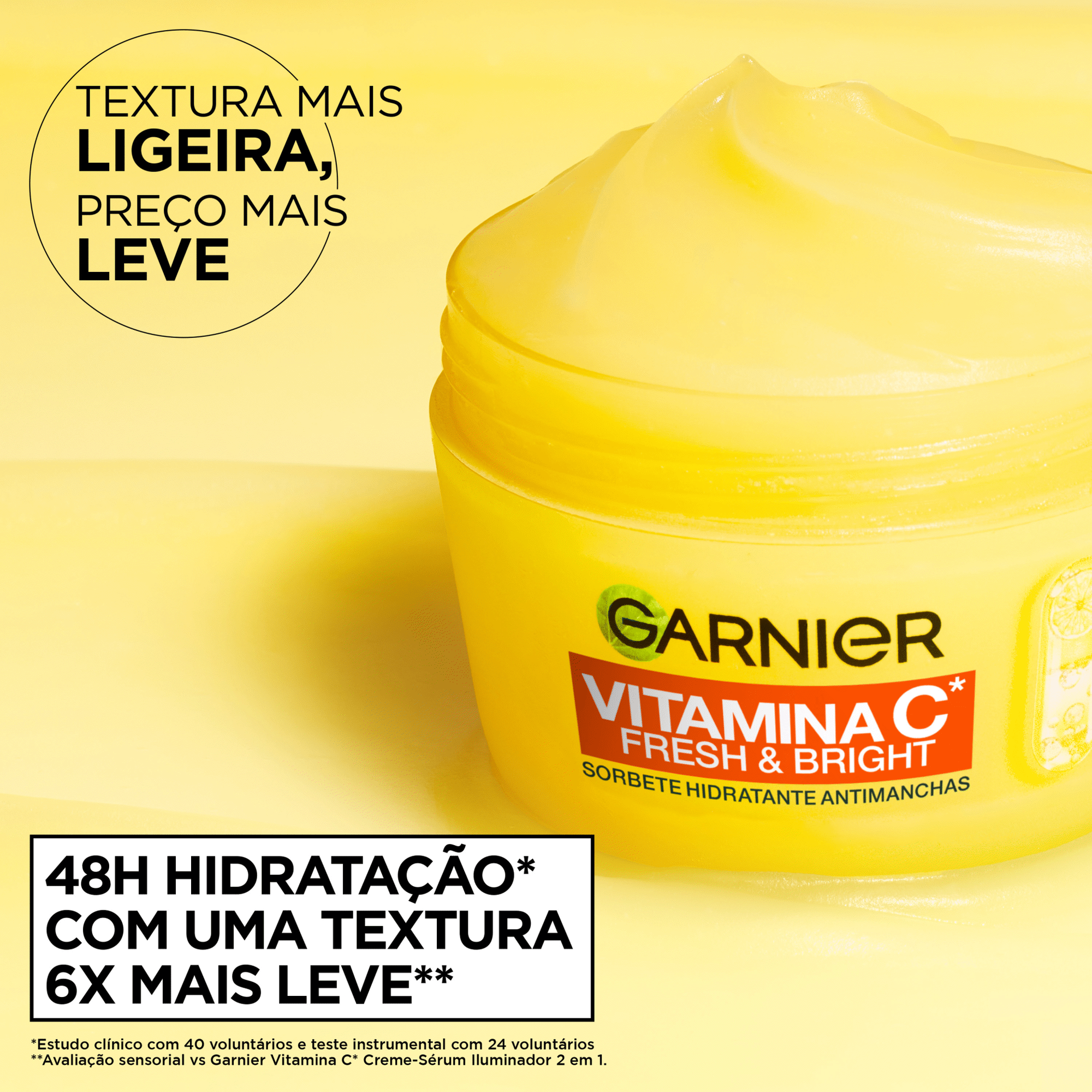 Creme de Rosto Dia Sorvete Fresh&Bright Vitamina C Garnier