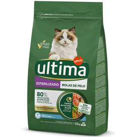 Ra&ccedil;&atilde;o para Gato Esterilizado Bolas de Pelo Truta Affinity Ultima