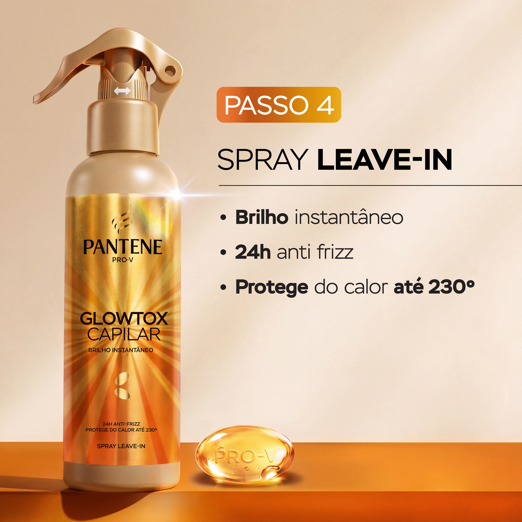 Spray Cabelo Detox Glowtox Pantene