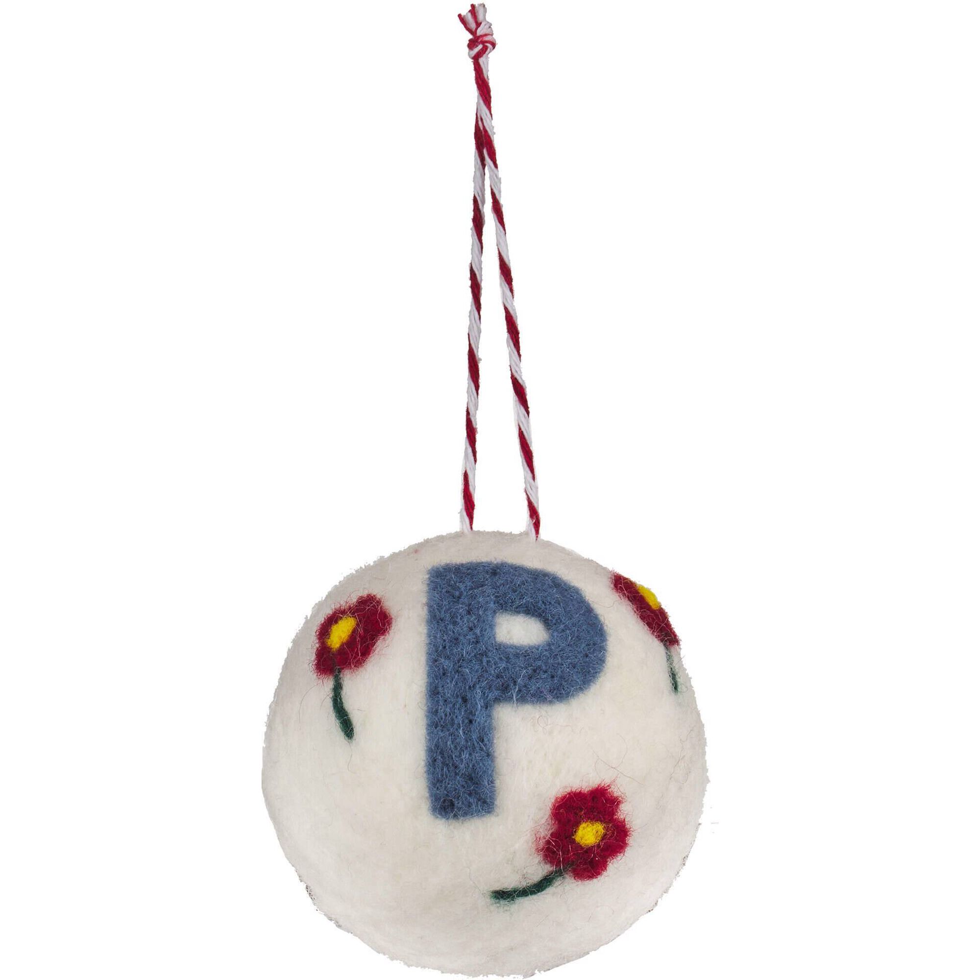 Bola Feltro Letra P