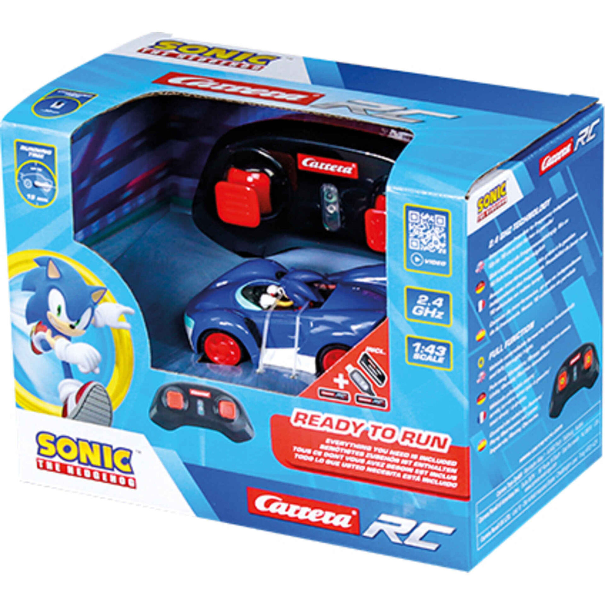 Radio Controlo Sonic Racing 1:43
