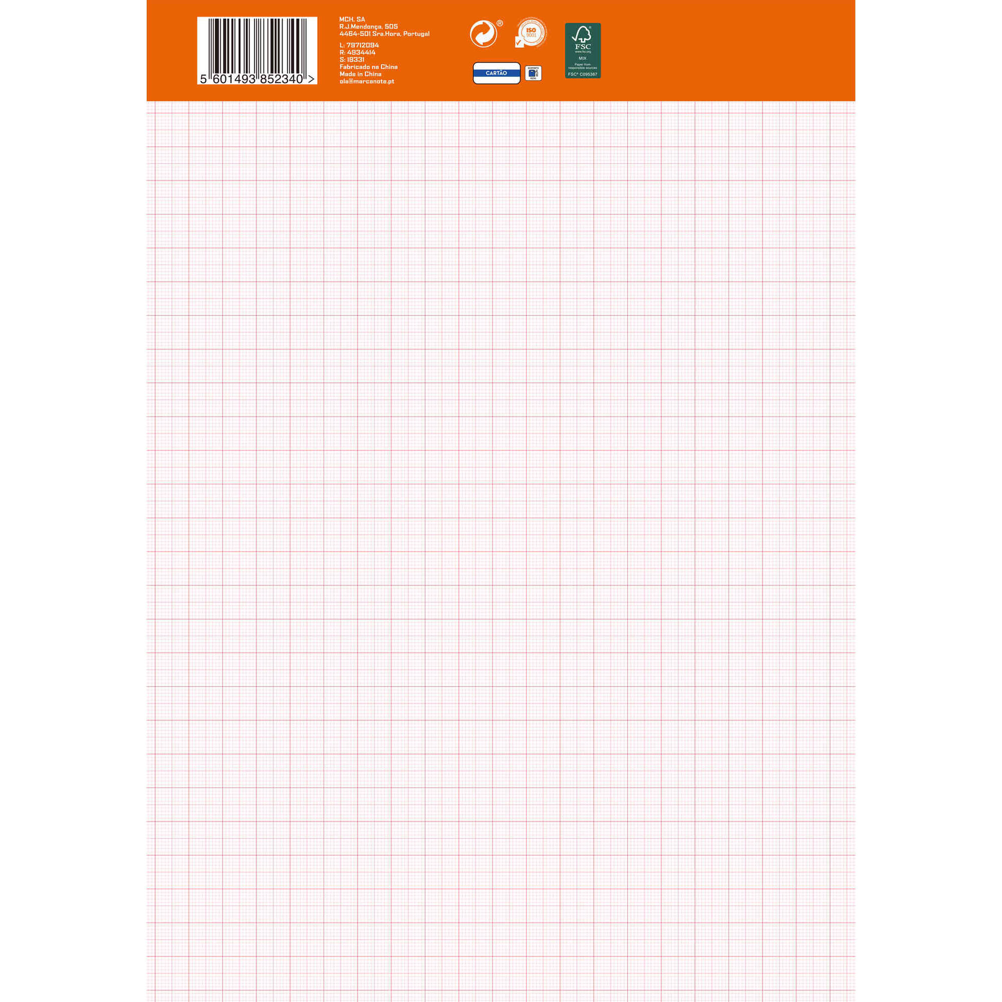 Bloco Papel Milim&eacute;trico A4 10 Folhas Note!