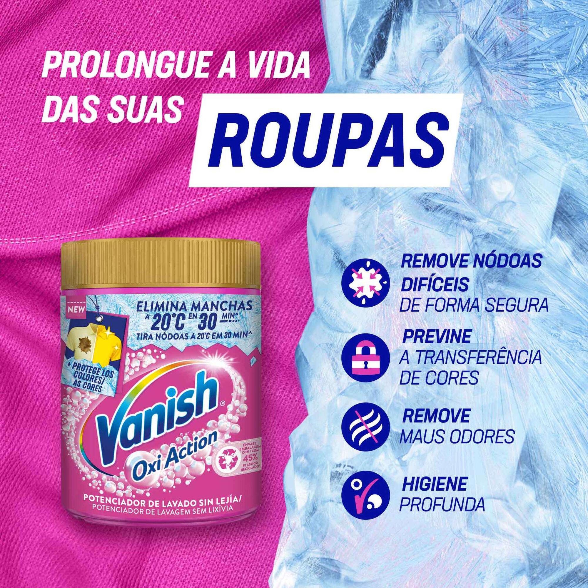 Tira Nódoas Pó Oxi Action Cores