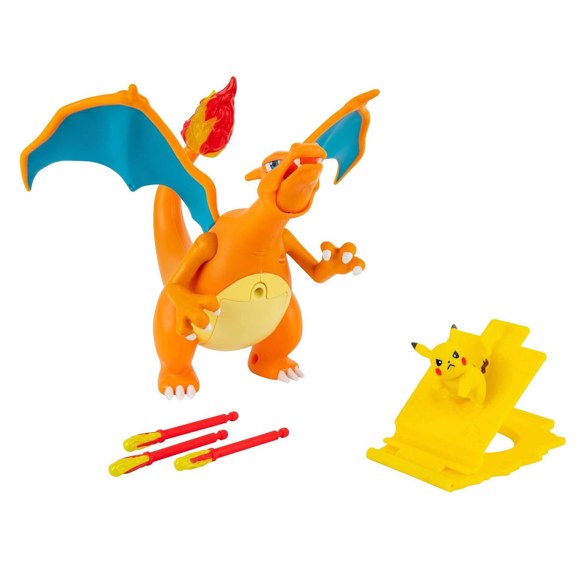 Figura Charizard Eletrónico vs Pikachu