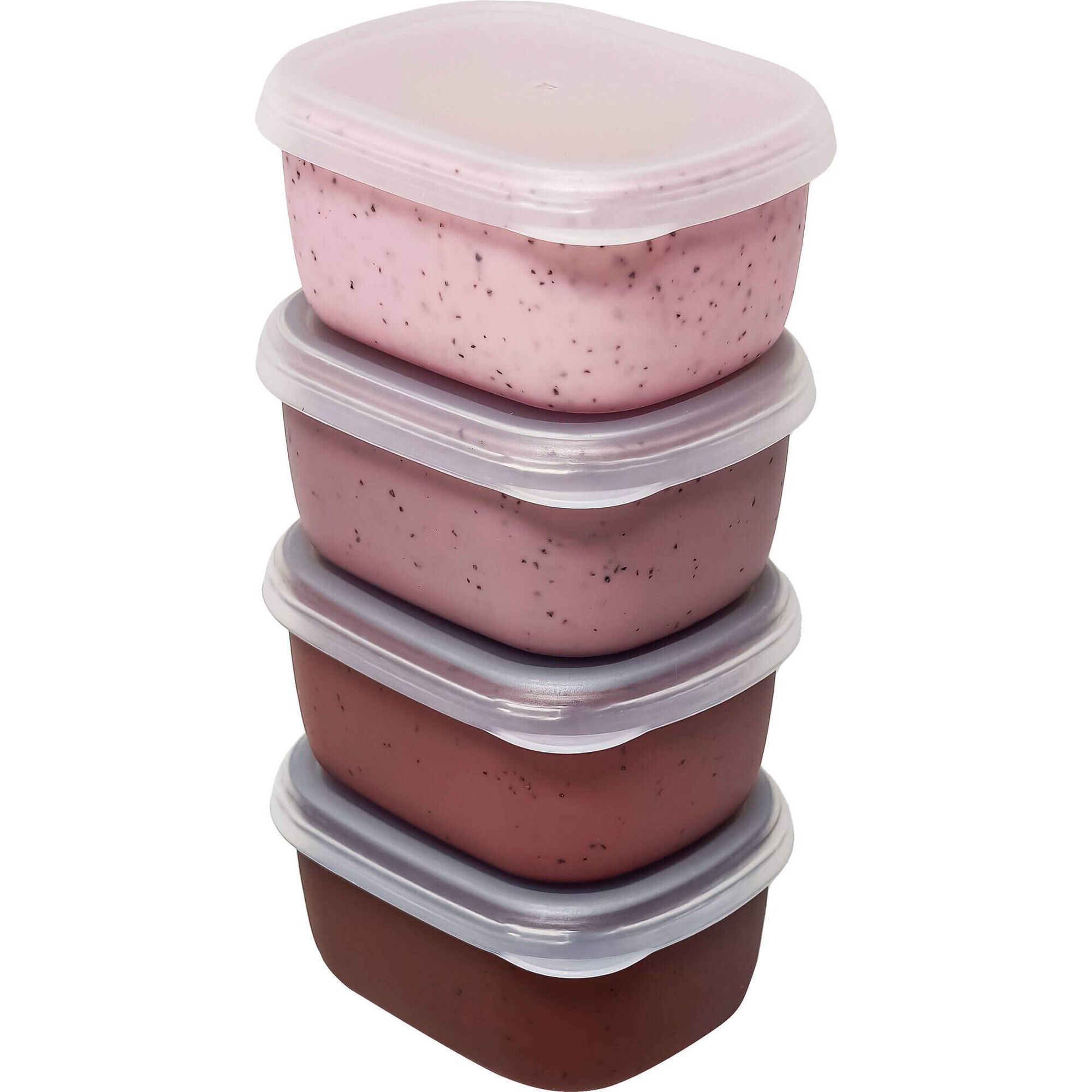 Conjunto 4 Caixas para Snacks Rosa Kasa