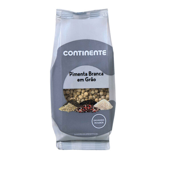 Pimenta Branca em Grão em Saqueta Continente