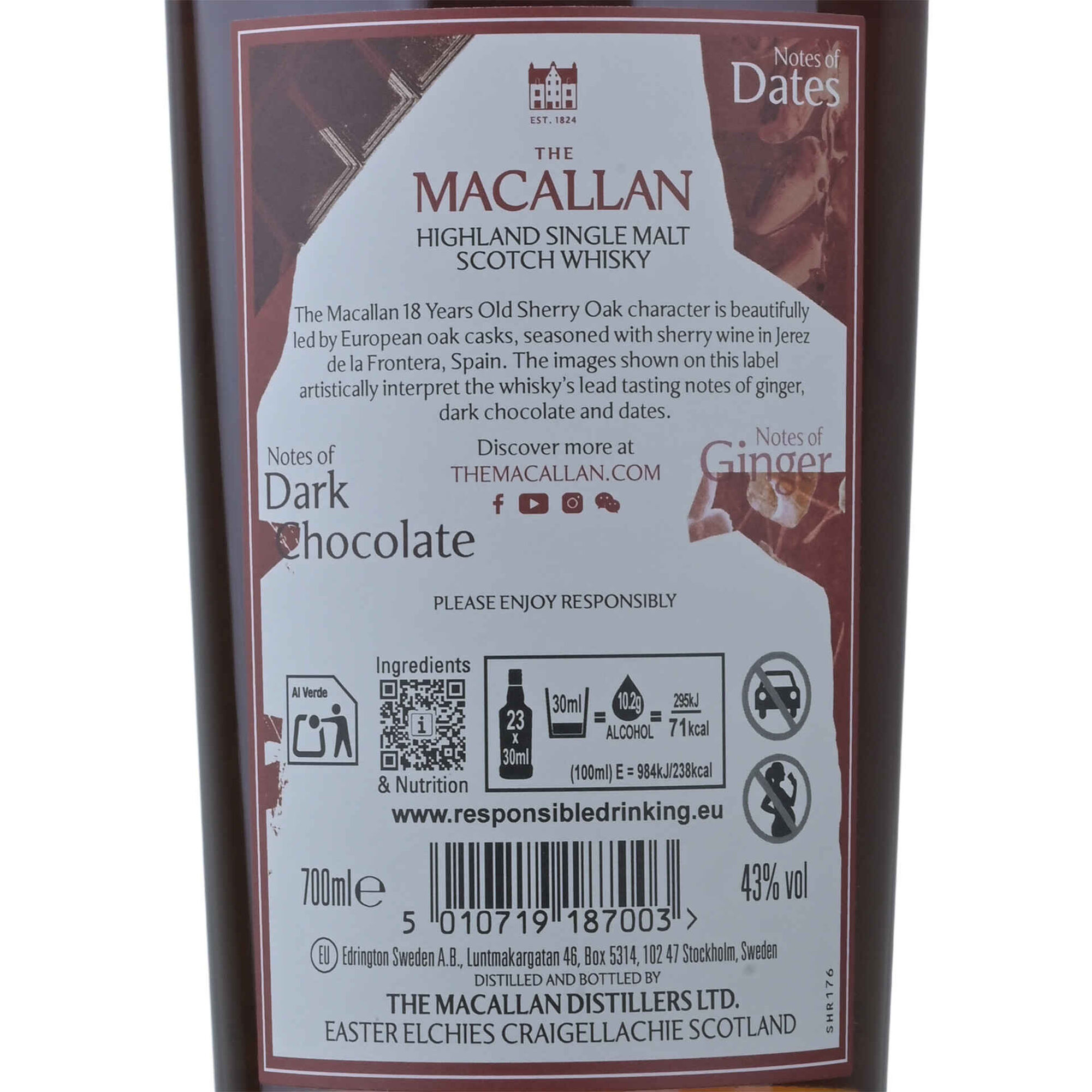 Macallan Whisky Single Malt Sherry Oak Collection