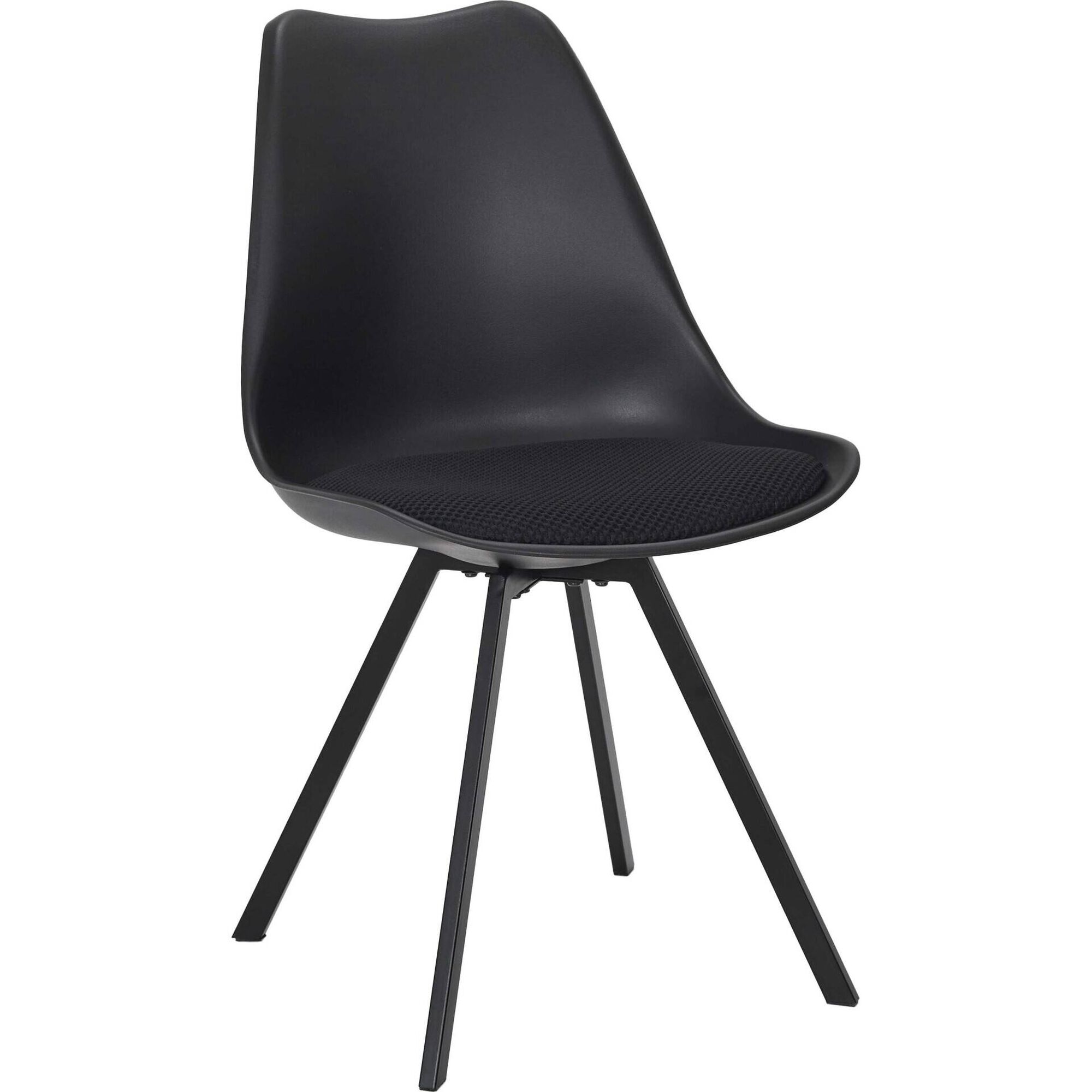 Conjunto de 4 Cadeiras Preto Atom