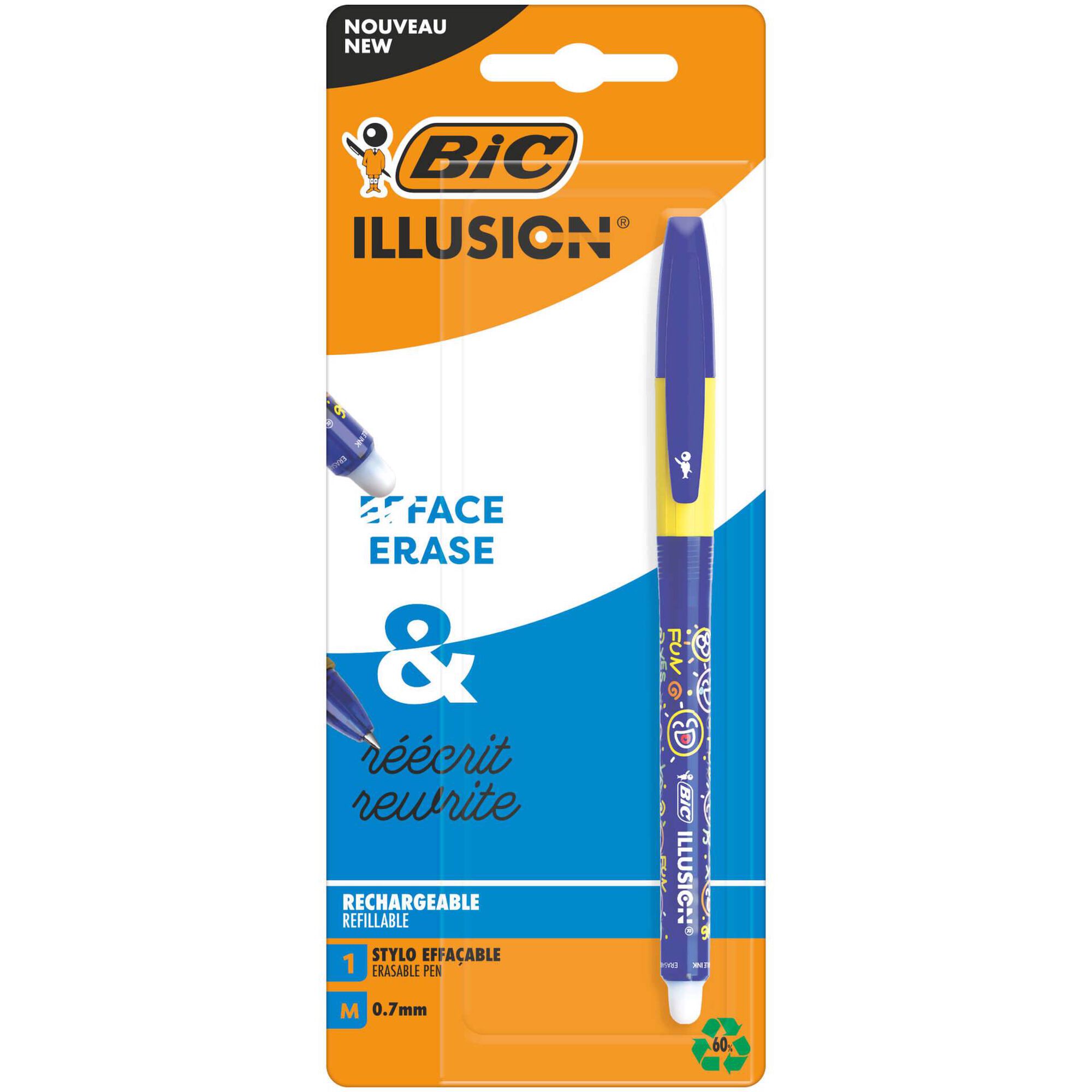 Esferográfica Tinta Gel Apagável Illusion Azul