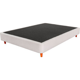 Sommier Nara White 190x90cm P&eacute;s Retangulares Madeira Verniz Dreamura