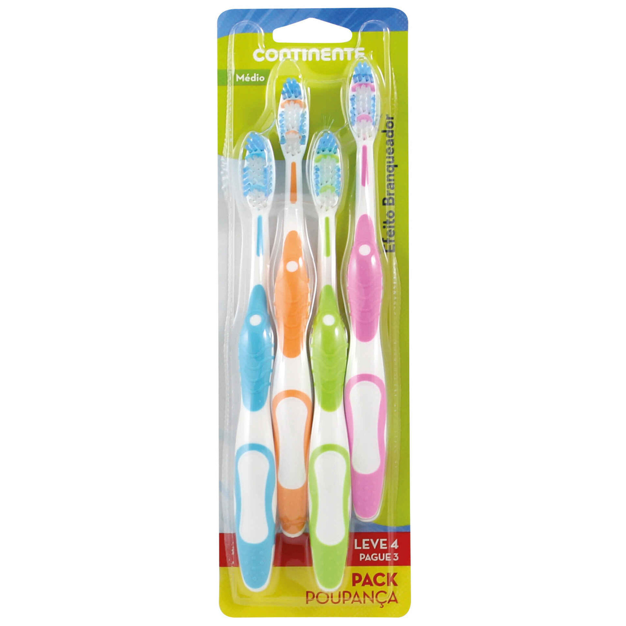 Escova de Dentes Efeito Branqueador Média Pack Poupança Escova de Dentes Efeito Branqueador Média Pack Poupança