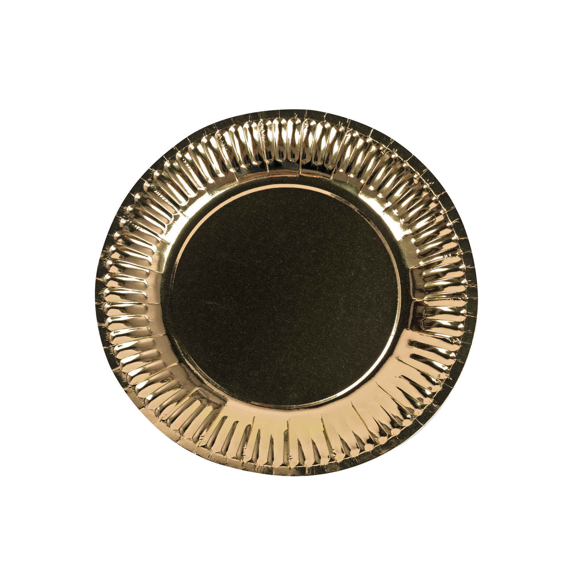 Pratos Papel 23cm Dourados