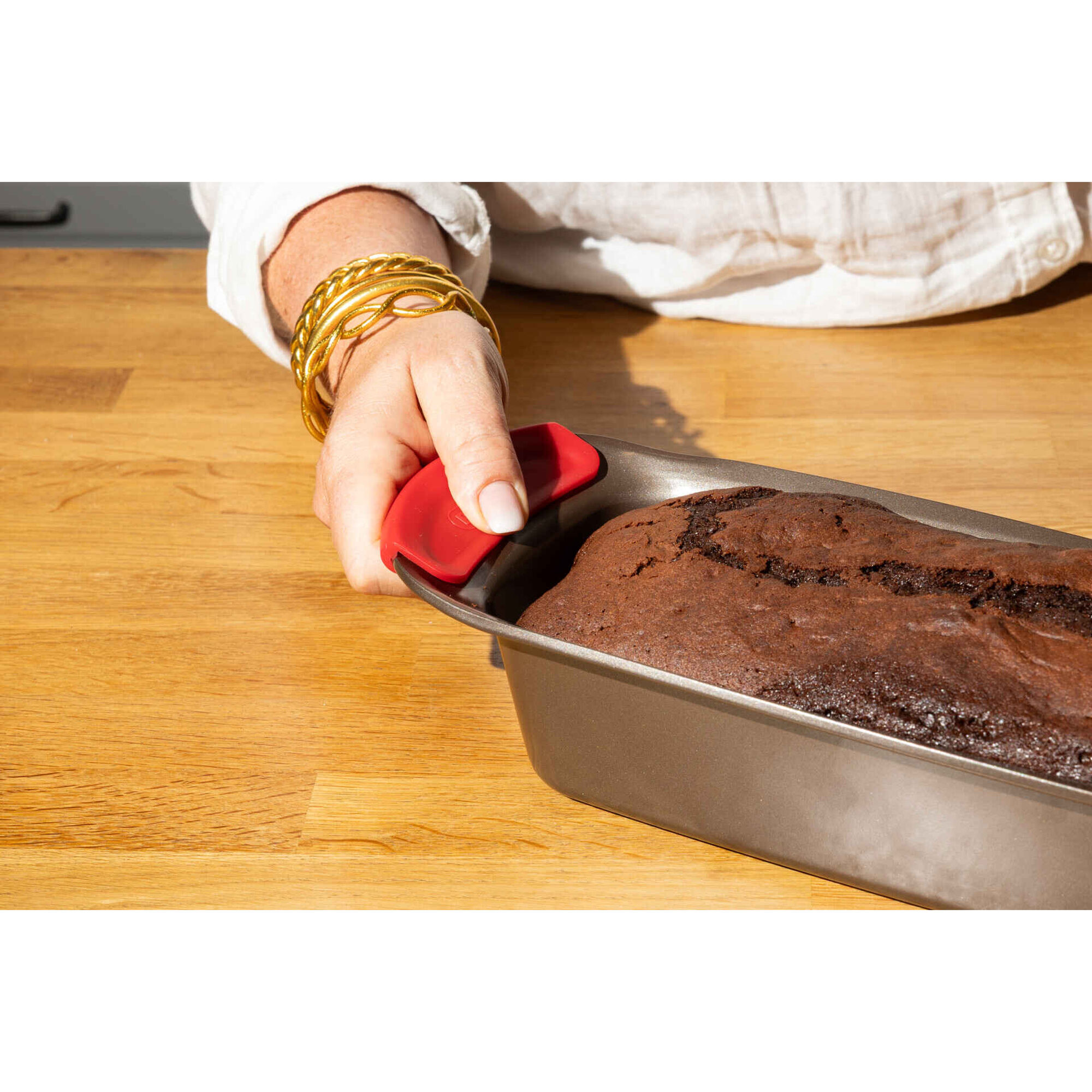 Forma Retangular Metal Castanha Asimetria Pyrex