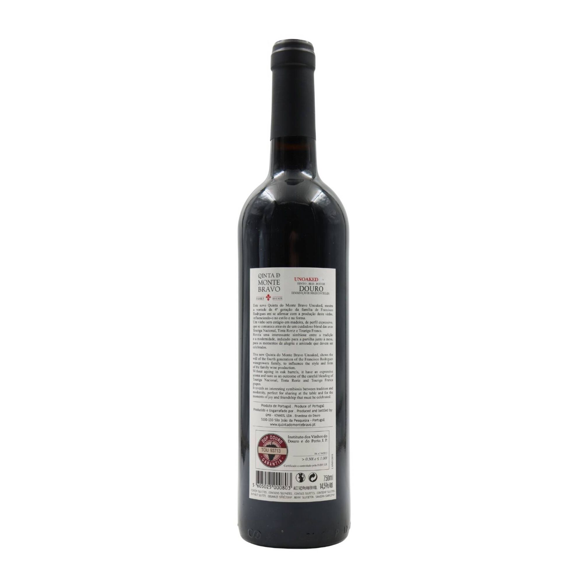 Quinta Do Monte Bravo Unoaked Douro Vinho Tinto