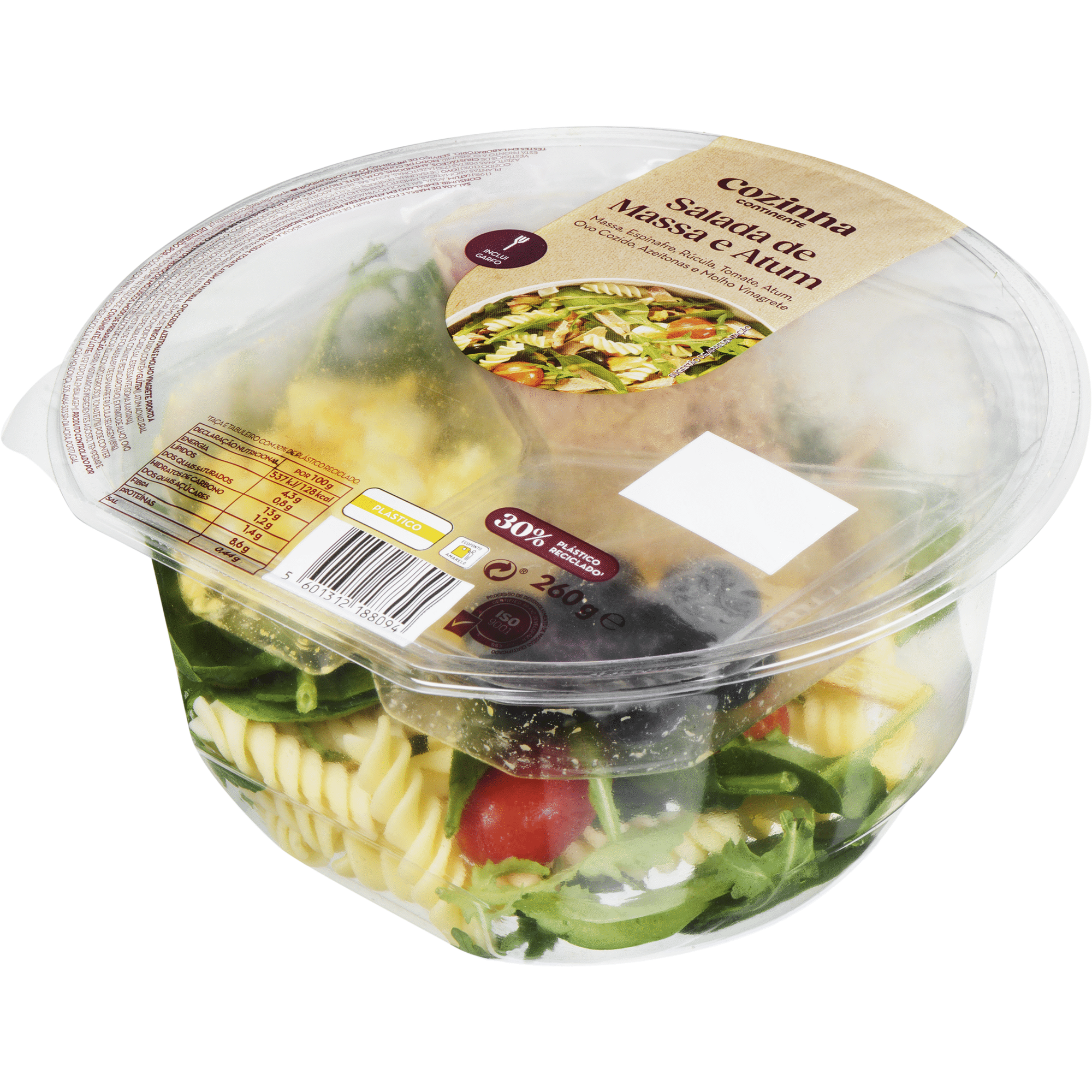 Salada de Massa com Atum e Ovo Cozinha Continente