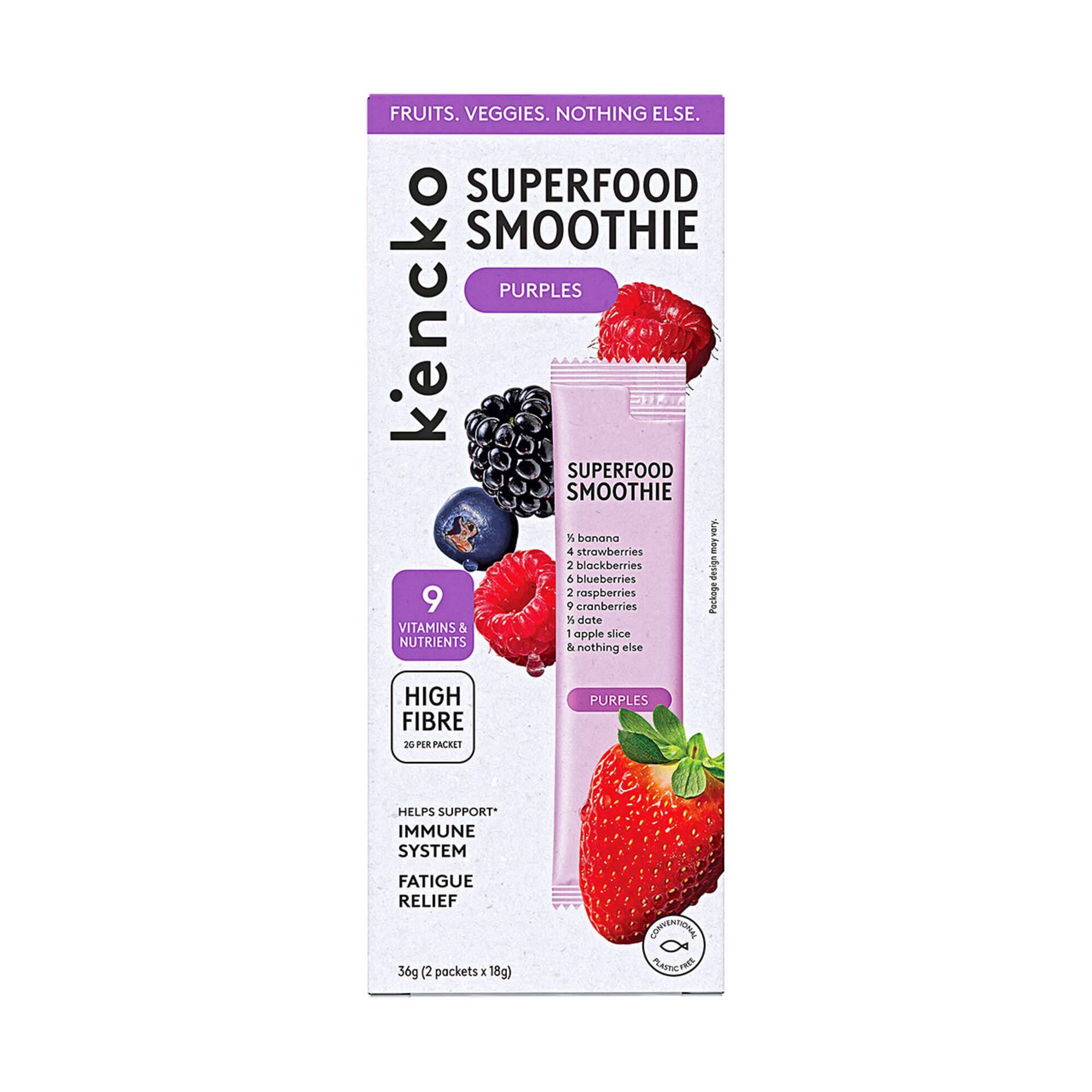 Batido em Saquetas Superfood Purples Kencko