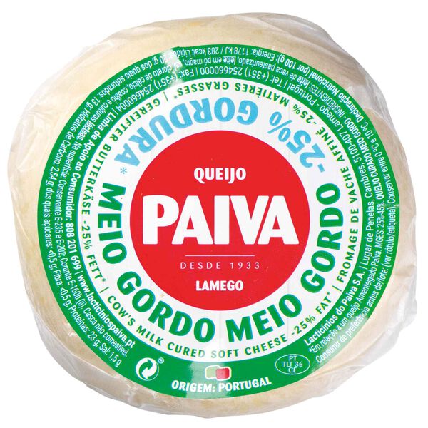 Queijo de Vaca Curado Meio Gordo Paiva