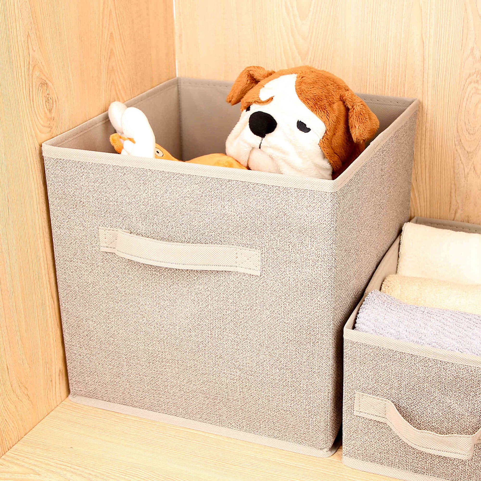 Caixa Arrumação 15,6L Bege