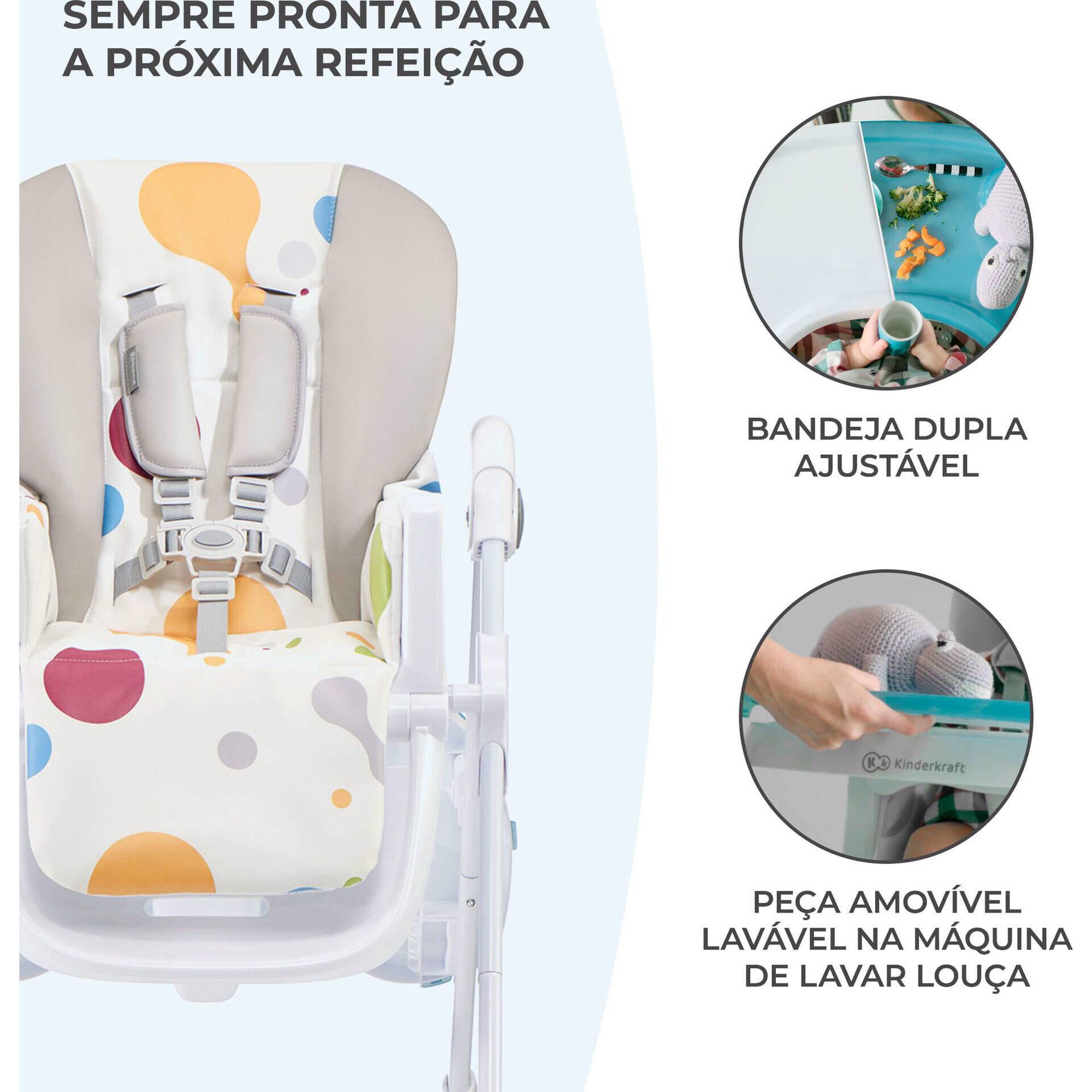 Cadeira de Refei&ccedil;&atilde;o Yummy Kinderkraft