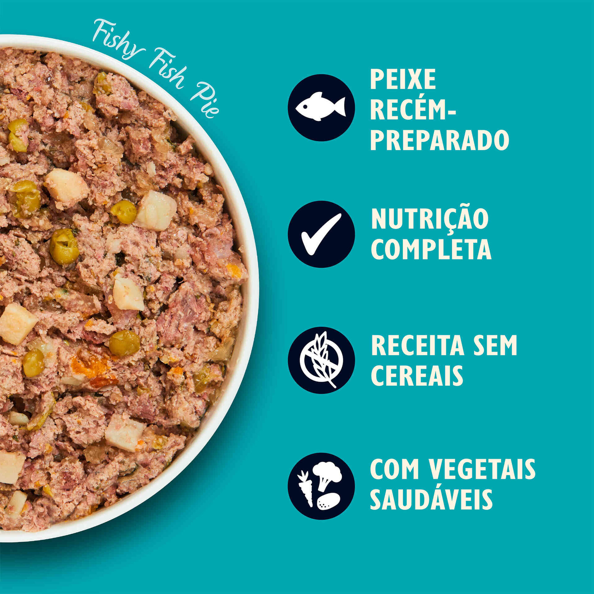 Comida H&uacute;mida para C&atilde;o Adulto Peru, Salm&atilde;o e Arenque Lily's Kitchen
