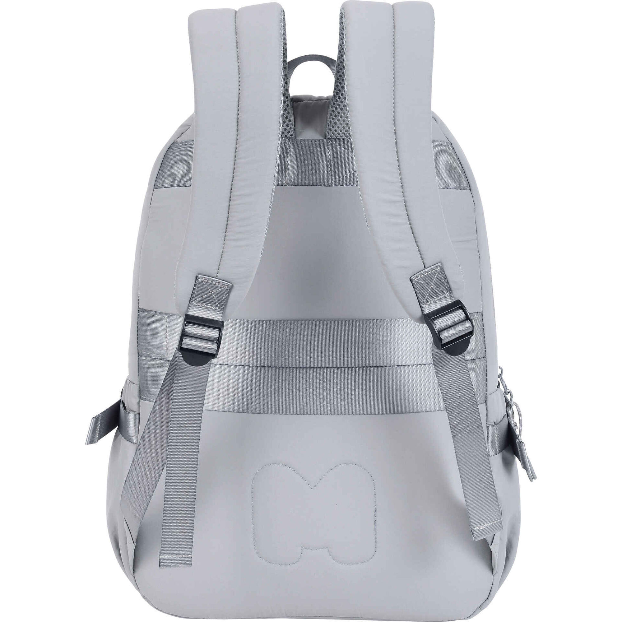 Mochila Cinza Office Though Marshmallow