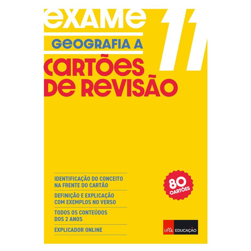 Cartões de Revisão Geografia A 11  Educação